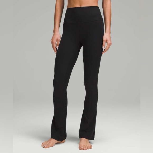 Lululemon Align High-Rise Ribbed Mini-Flared Pant *X-Short 28” (Black) Size 14 - Picture 2 of 10